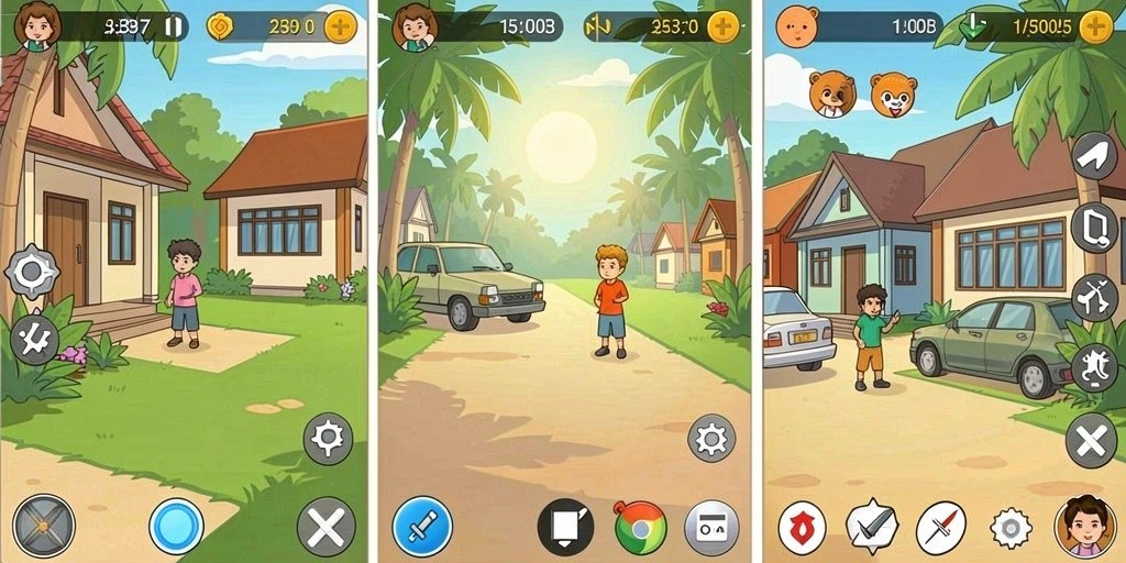 h03 - Tampilan grafis yang menakjubkan dalam dunia game.